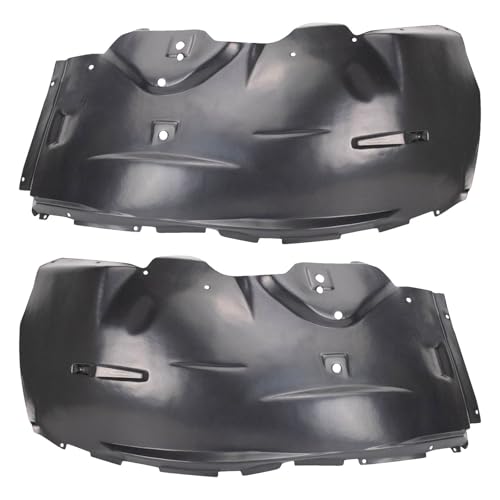 Image of TRQ Front Driver and Passenger Side Inner Fender Liner Set Compatible with 2002-2010 Ford Explorer Mercury Mountaineer 2007-2010 Ford Explorer Sport Trac