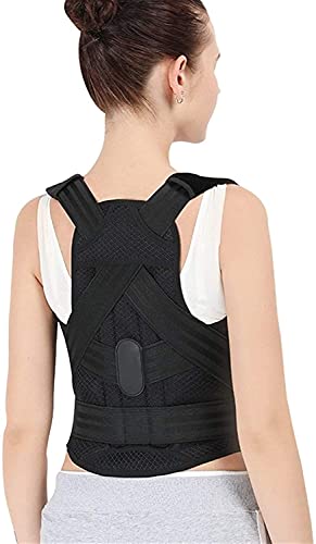 Correcteur de posture arrière anti-affalement avec sangles de soutien de la clavicule