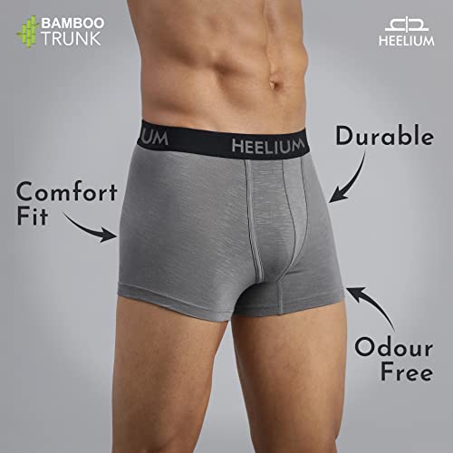 Image of HEELIUM Bamboo Underwear Trunk for Men | 3X Softer Than Cotton & Odour Free | Stretchy Fabric & Durable Waistband