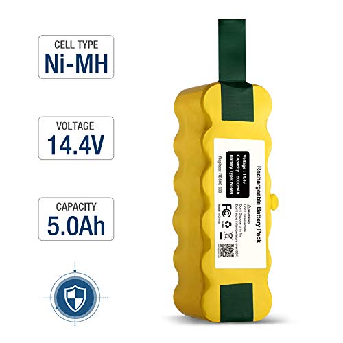 Miniatura 2 de 14.4v 5000mah Ni-Mh Batería De Repuesto Compatible Con Irobot Roomba 500 510 520 530 532 535 540 550 552 555 560 562 570 580 581 582 585 595 600 610 620 630 631 650