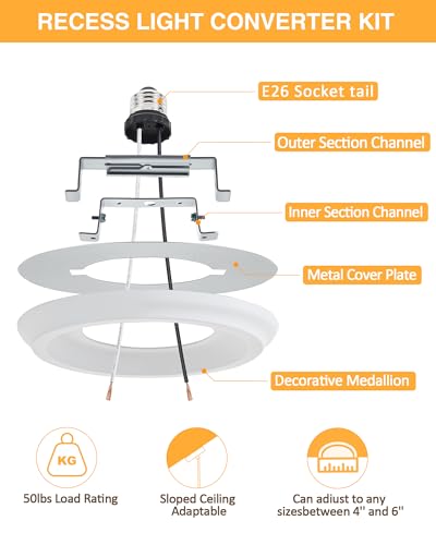 Luvkczc Pendant Light Upgrade Kit – Recessed Can Conversion - Image 2