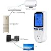 Summer Enjoyment Electricity Usage Monitor, Watt Electrical Usage Monitor Power Meter Plug Home Energy Watt Volt Amps KWH Consumption Analyzer for Energy Saving
