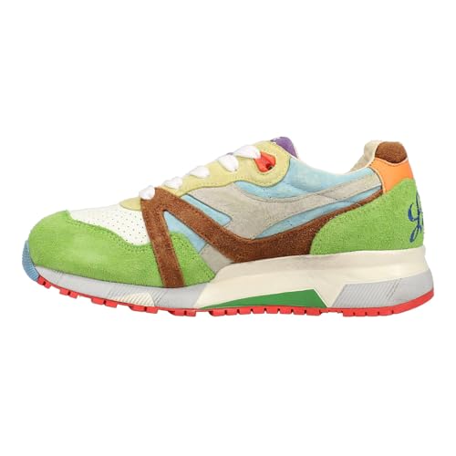 Diadora Mens N9000 Alpina Italia Lace Up Sneakers Shoes Casual - Green, Multi3