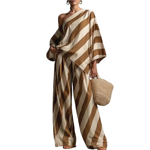 Conjunto de muselina de 2 piezas que evita el calor con pantalón ancho de ocio para mujer