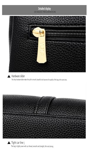 Solid Colour Leather Shoulder Bag For Women4