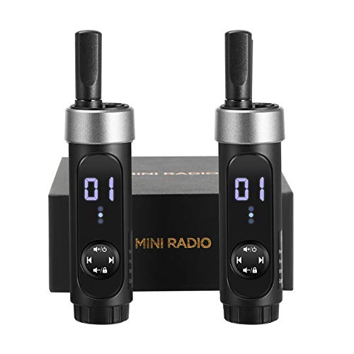 Minidio Walkie Talkies Rechargeable Small Two Way Radios FRS FM 16 Channels Splash