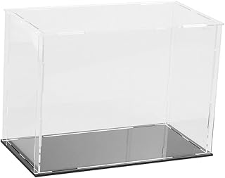 SAFIGLE 1 Conjunto De Caixa De Exibição De Figuras Suporte De Acrílico Para Exibição Caixa De Exibição Transparente Estatueta De Acrílico Vitrine De Figuras De Ação Cavalete Suporte