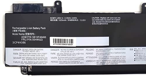 Batterie Lenovo ThinkPad T460S T470S 00HW022 fini les pannes de PC