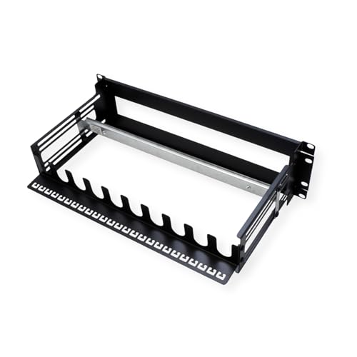 Bastidor de soporte de 19» para dispositivos de carril DIN 3U negro VALUE 5