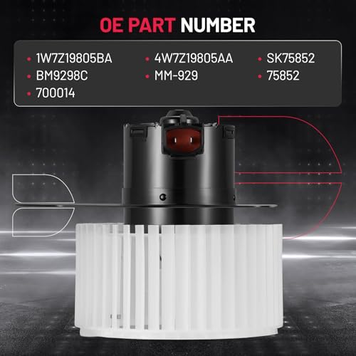 Image of BDFHYK AC Heater Blower Motor Fan 700014 Compatible with Lincoln Mark VI Town Car, Compatible with Mercury Grand Marquis, Bronco Crown Victoria F-100 F-150 F-250 F-350 LTD,HVAC Blower Motor Assembly