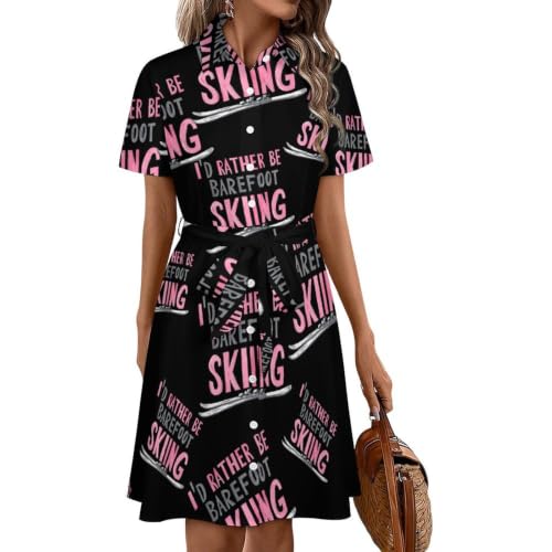 Robe chemise de ski nautique pour femme idéale pour vos journées estivales à la plage