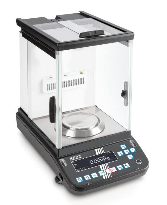 Kern ABP 200-4AM - Analytical Balance with Single-Cell Technology, for Rapid, Stable Weighing Results, with Automatic Sliding Doors, Readout: 0,1 mg, Weighing Range [Max]: 220 g, Without VERIFICATION