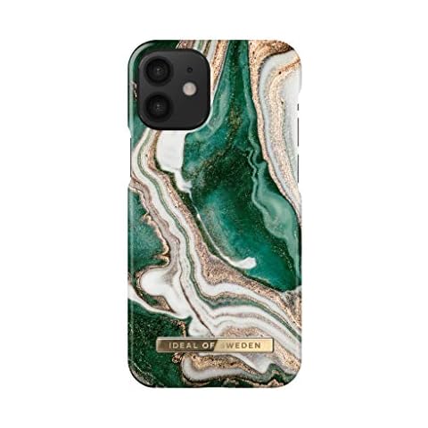 Ideal of Sweden - Golden Jade Marble - Fashion Case - Protective Case for iPh 12 Mini Cover