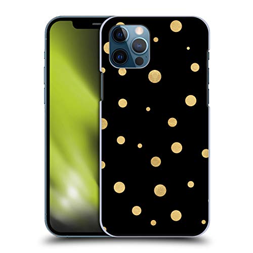 Head Case Designs Licenza Ufficiale Haroulita Punti d'oro Accento d'oro Custodia Cover Dura per Parte Posteriore Compatibile con Apple iPhone 12 / iPhone 12 PRO