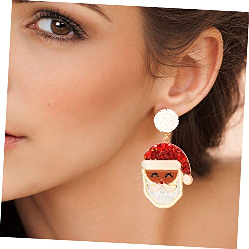 Boucles d'oreilles Père Noël pour illuminer vos repas de fêtes