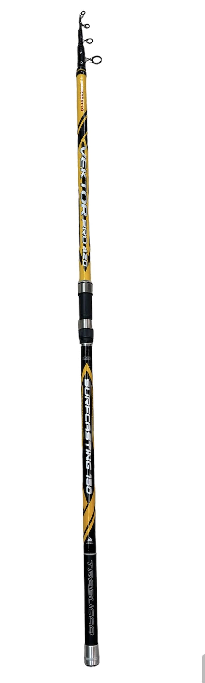 Canne Surfcasting Trabucco Vektor Pro surf 4,20 m 150 g nouveau modèle 2024 + lunettes Hommage (couleur et modèle sous réserve de disponibilité)