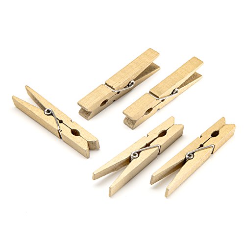 Darice Gold, 2 7/8 Inch Clothespins Large Size Clothepins, 48 Piece #TOP2