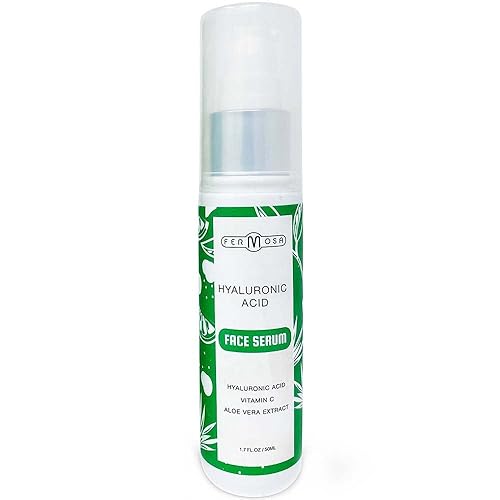Fermosa Suero facial de ácido hialurónico - Suero reparador de arrugas antienvejecimiento con vitamina C, suero hidratante para la piel