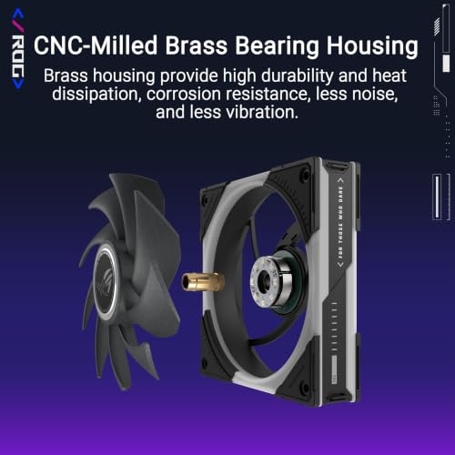 Image of ASUS ROG Eurux GR120 ARGB PWM Fan Triple Pack 120mm PWM Fan, 2600RPM, Patented Daisy-Chain, Custom Lighting, Fan Hub