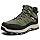 JOMIX Scarpe Trekking Uomo Impermeabili Antiscivolo Scarponi Montagna Hiking Outdoor Invernali Scarpe Uomo Resistenti Caviglia Alta per Escursionismo Campeggio e Passeggiate MWB255037 Verde 43