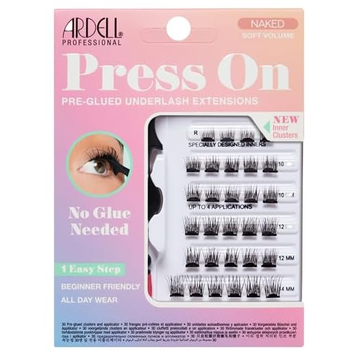Ardell Extensiones de pestañas postizas prepegadas a presión Naked - Volumen suave | Soft Volume| Set de pestañas postizas| pestañas autoadhesivas |consigue ese deseado look natural.
