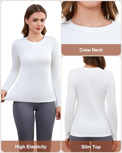 Image of CE' CERDR 3 /5 Pack Womens Tops Long Sleeve Thermal Shirts Basic Tees