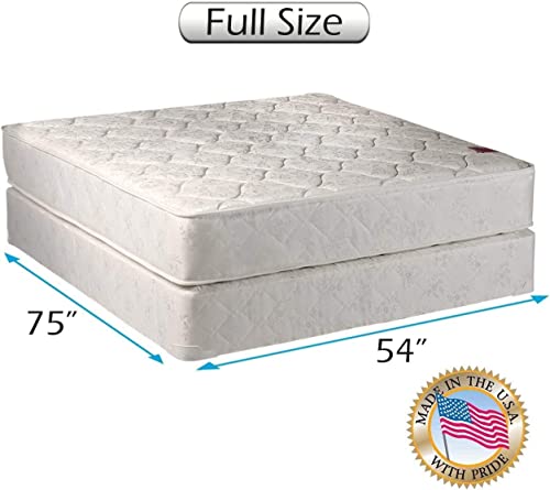 DS Solutions USA Legacy 2-Sided Gentle Firm Full Size Mattress Set