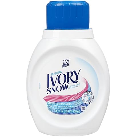 Ivory Snow Ultra Concentrated Liquid Detergent - 2x Concentrated -25 Fl Oz (Pack of 2) Cover