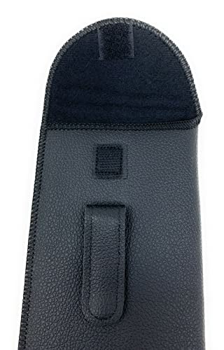 Soft Safety SlipIn Pocket Clip Flap Eyeglasses Leather Case Holder Belt Pouch X-Large