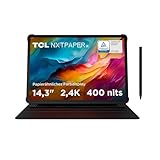 TCL NXTPAPER 14 Tablet mit Flipcase und T-Pen, 14,3 2.4K NXTPAPER Display, 256GB Speicher, 8GB RAM (+8GB RAM-Erweiterung), 10.000mAh Akku, 33W PD Schnellladen, Android WiFi Tablet, Grau