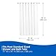 Kenney FlexHook Duschvorhang, mittelschwer, PEVA, 180 x 188 cm, transparent