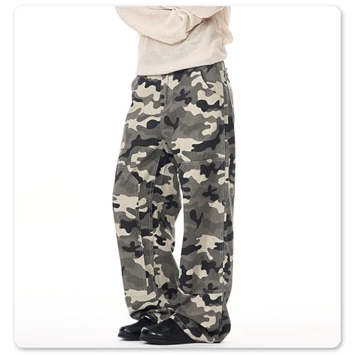 Baggy Jeans Men Camo Patchwork Y2k Demin Pants Men Parachute Open Bottom Wide Leg Streetwear for Skater Jeans2