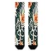 FekiLoot Tropical Summer Hawaiian Flower Palm Leaves Compression Socks Cozy Soft Support Socks Fashion Breathable Knee High Tube Socks for Adult