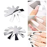 SWEET VIEW French Tip Cutter, Nails Art Accessories V Shape + Almond Shape French Nail Cutter...