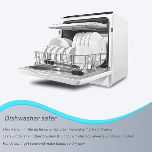 Silicone Bottle Cleaning Brush | 2 Pack|, 16”Long Water Bottle Brush Cleaner Brush for Cleaning Plastic & Metal Bottles,Coffee Cups,Thermos