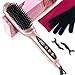 LANDOT Hair Straightening Brush Hot Comb Ionic Hair Straightener for Women