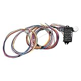 A-Team Performance 14-Circuit Basic Wire Kit Small Wiring Harness Cable Compatible with Rat Street Rod Sand Car Truck
