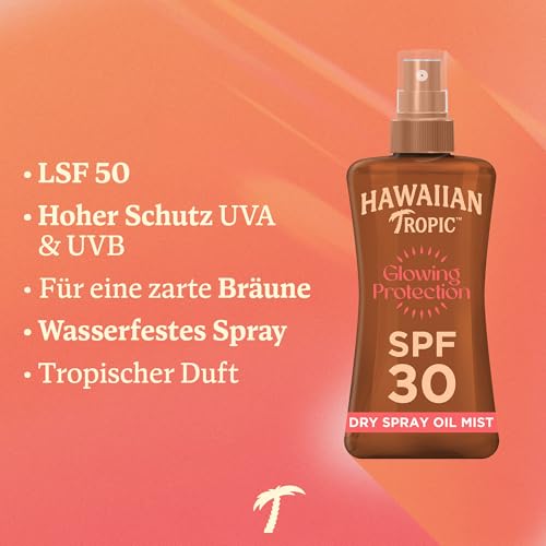 Hawaiian Tropic Glowing Protection Sonnenschutz Dry Oil – LSF 15 – 200 ml – Ansicht 2