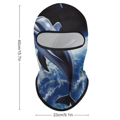 Dolphin Earth Balaclava Mascarilla para Hombre y Mujer Protección Solar Transpirable Máscara de Cabeza Completa para Senderismo, Ciclismo, Running y Conducción miniatura 2