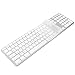ProElife Keyboard Cover Skin for Apple Wired USB Keyboard with Numeric Keypad (A1243, Model MB110LL/B, NOT FIT Magic Keyboard) Ultra Thin Silicone Full Size Protector (Item Folded in Package)