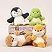 PEACH CAT Penguin Stuffed Animal Cute Plushies Small Plush Toys Gifts for Kids