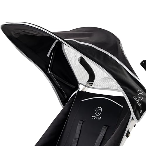 Black Extra-Large Stroller Canopy