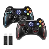 🎮【Super Vibrationfeedback】 Der USB Kontroller für PS3 verfügt über zwei asymmetrische Motoren und unterschiedlichen Vibrationsintensitäten, sodass Sie im Spiel ein starkes Vibrationsgefühl spüren können, bietet Ihnen in verschiedenen Spielszenen ein spannendes Spielerlebnis