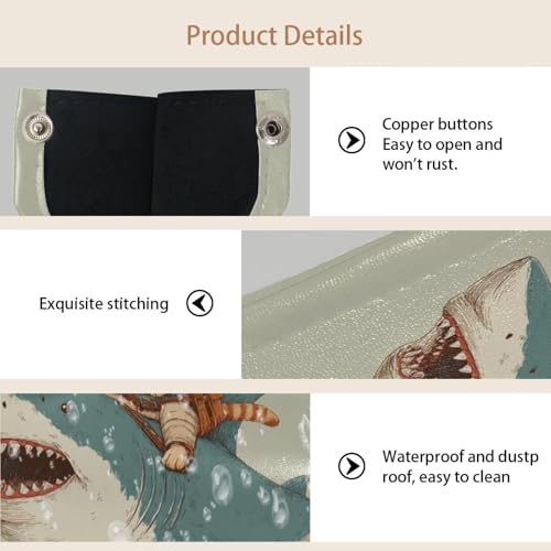 Housse boîte à mouchoirs requin et chat pour décorer chambre et bureau - 4
