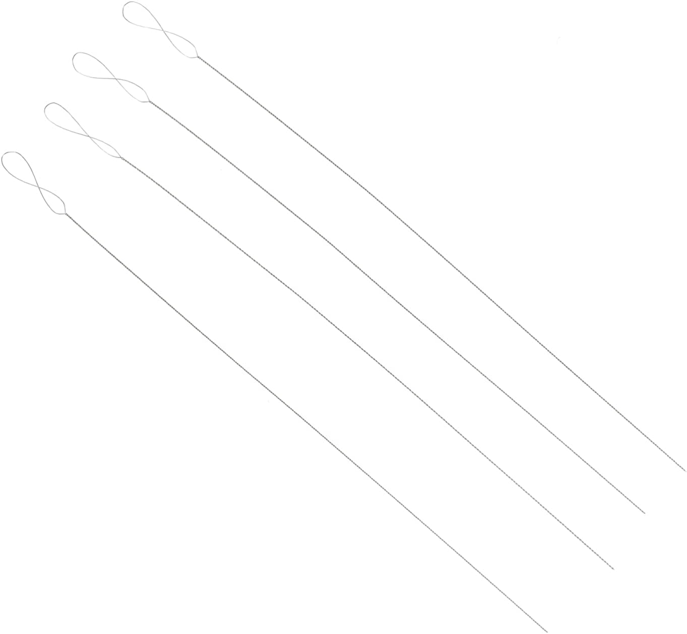 EXCEART 4pcs Beading Embroidery Needles for Beginners DIY Jewelry Making Punch Needle Fabric Weaving Metal Crafting Kit