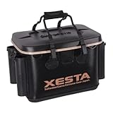 ゼスタ(Xesta) 硬質EVAタックルバッカン 40cm ブラック× ベージュ