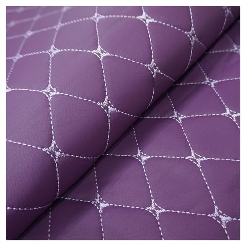 Tissu simili cuir violet souple pour réparer un sac ou créer des accessoires