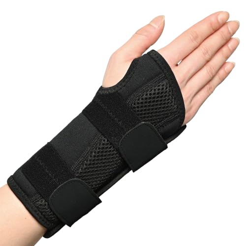 手首サポーター 手首用サポーター てくびサポーター 手首固定 【特殊プレートにて締付調整。スポーツや仕事などの繰り返し作業に。男女兼用】 (右手首/L)