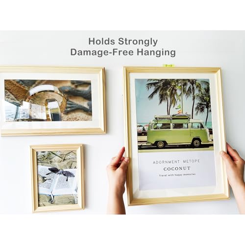 28Pairs(56 Strips) Large Picture Hanging Strips Heavy Duty, Removable Hook and Loop Tape, No Damage Picture Frame Hangers, Adhesive Strips for Hanging and Wall Decor Without Nails. - Thumbnail 6