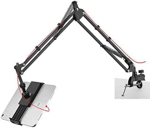 Unique Spirit タブレット スタンド アーム スマホ 寝ながら 4〜10.5インチ Ipad Pro Mini Air Iphone 床置き 卓上 折り畳み アイパッド ベッドスタンド 固定アーム ごろ寝 揺れない